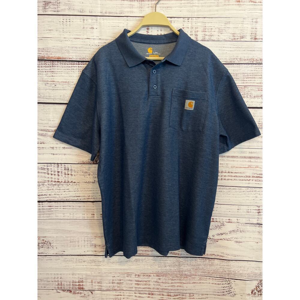CarhartTmen original fit tall one pocket polo short sleeve shirt Size Large Tall